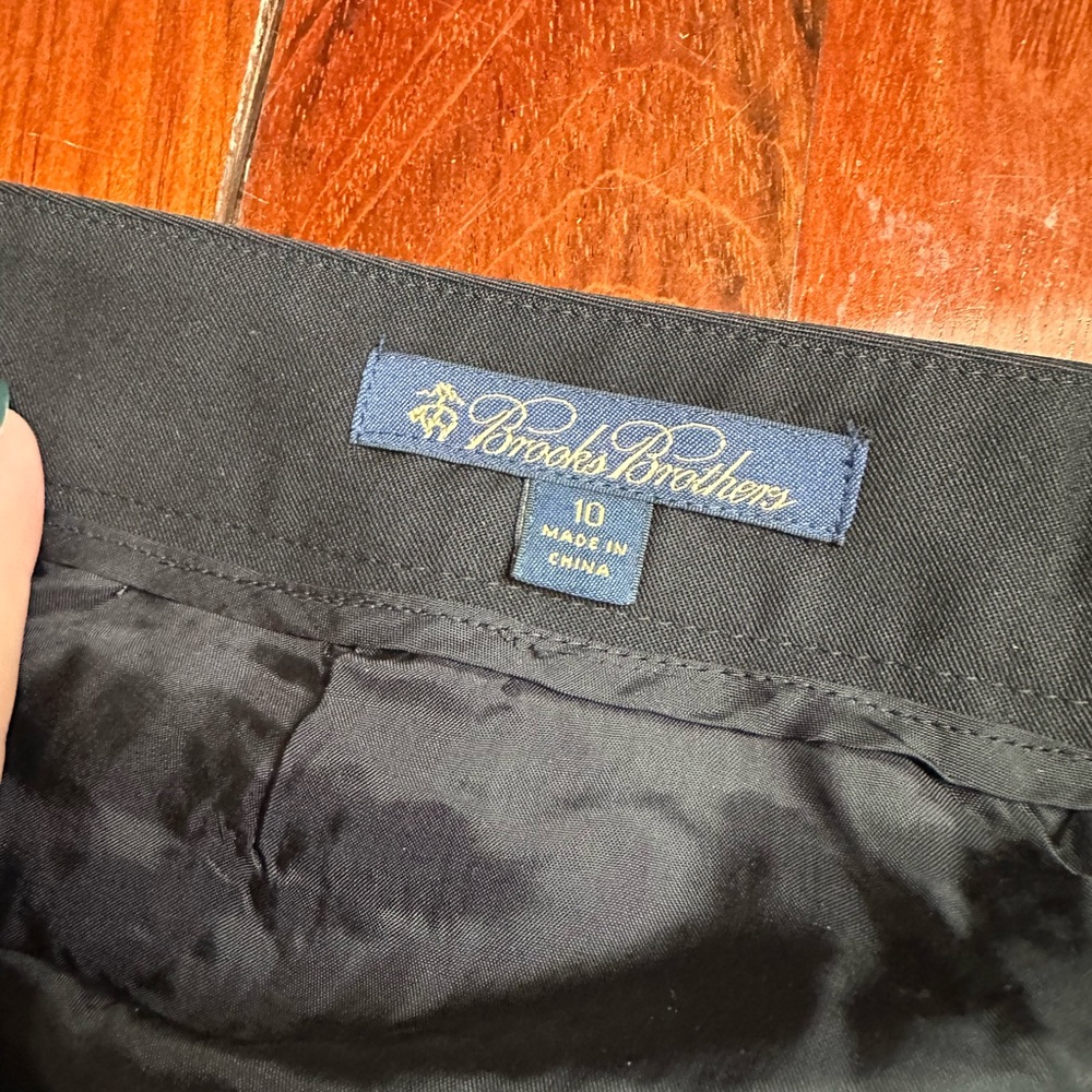 Brooks Brothers Black Wool Work Trousers